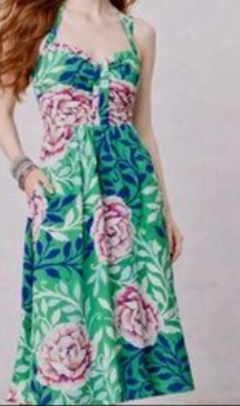 Moulinette Soeurs Floral Silk Sundress sz 0